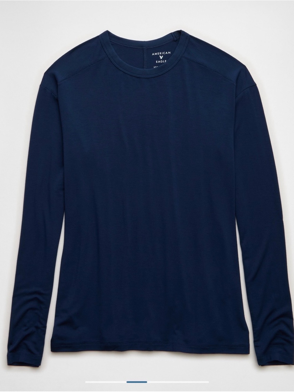 American Eagle Women’s Soft & Sexy Long Sleeves T-Shirt Color Dark Indigo - XL